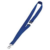 Lanyards Durable 8137-07, 44 cm, with safety closure, blue, pack of 10 pcs
