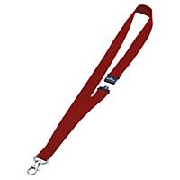 Lanyards Durable 8137-03, 44 cm, with safety closure, red, pack of 10 pcs