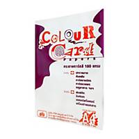 SB COLOURED CARDBOARD A4 180G - WHITE - PACK OF 50 SHEETS