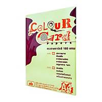 SB Coloured A4 Cardboard 180G Green pack of 50 Sheets