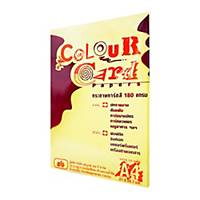 SB COLOURED CARDBOARD A4 180G - YELLOW - PACK OF 50 SHEETS