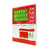 SB Colours A4 Cardboard 120G White Pack of 100 Sheets
