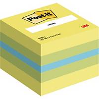 3M Haftnotiz-Würfel Post-it Mini 2051L, 51x51mm, 400 Blatt, limone