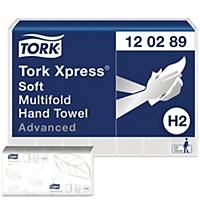 Håndklædeark Tork H2 Advanced Soft, karton a 21 pakker