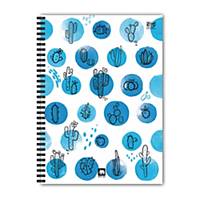ELEPHANT WPPB-444 WIREBOUND PP NOTEBOOK BLUE COVER B5 70G 60 SHEETS