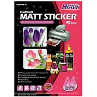 HI-JET Inkjet Sticker Matt Paper A4 90G - Pack of 10 Sheets