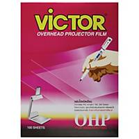 VICTOR Ohp Write On Transparency Film 150 Micron A4 Box Of 100