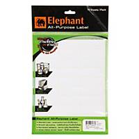 ELEPHANT A9 Label 19mm X 50mm 30 Label/Sheet - Pack of 15 Sheets