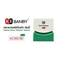 SANBY P-A2 Self Inking Stamp   A/C PAYEE ONLY   English Language - Red