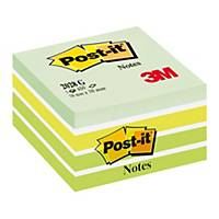 Post-it Notes cube 76x76 mm 450 feuilles vert pastel