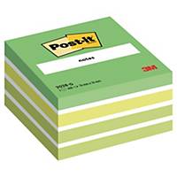 3M Post-it® 2028 öntapadó kockatömb, 76 x 76 mm, zöld, 450 lap/csomag
