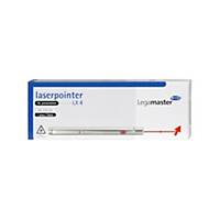 Laserpointer Legamaster LX4, mit rotem Laser, silber