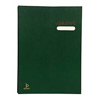 BAIPO SIGNATURE BOOK 26.5CM X 37CM - GREEN - 17 PAGES