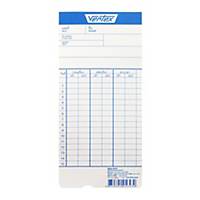 VERTEX TIME CARD PACK OF 100 CARDS