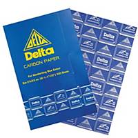 DELTA CARBON PAPER 21CM X 33CM - BLUE - PACK OF 100 SHEETS