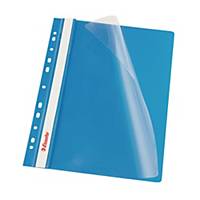 ESSELTE PUNCHED FLAT FILE PP A4 BLUE
