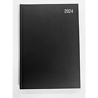 Lyreco Padded A5 Diary Black - Page A Day