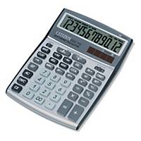 Citizen CCC112 desktop calculator cost / revenue / margin silvergray - 12 digits
