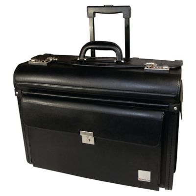 Pilotveske Monolith 2179, med hjul, sort