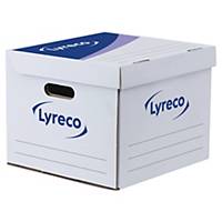 Lyreco White Easy Cube Manual Archival Box H280 X W350 X D350mm - Box of 10