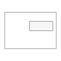 Öntapadó borítékok LC/5 (162 x 229 mm), ablak: jobb fent, fehér, 50 darab/csomag