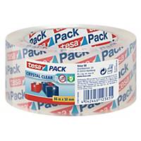 tesapack Ultra Strong Crystal Clear Packaging Tape, 66M x 50mm