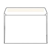 Obálky jednoduché ,C6 (114 x 162 mm), biele, 50 kusov/balenie