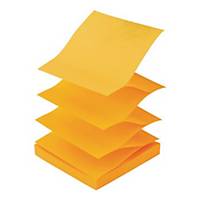 Lyreco Zigzag Notes 75x75mm 100-Sheets Yellow/Orange