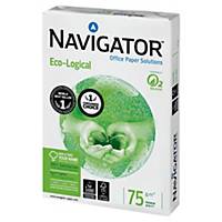 Navigator irodai papír, A4, 75 g/m², fehér, 5 x 500 lap