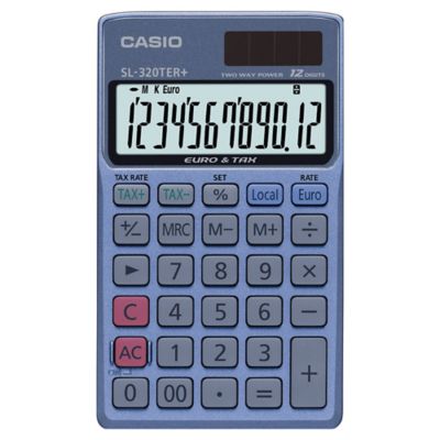 CASIO SL320TER+ POCKET CALC 12DIGIT
