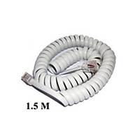 SPIRAL Telephone Cable 1.5 Meters White
