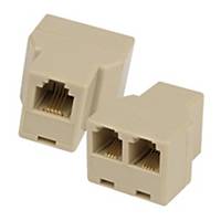 A203 CONNECTOR BOX IN/2 OUT LINE CREAM