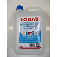 Demineralised water - bottle of 5 liter
