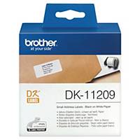 Adressetiketten Brother DK-11209, 29x62 mm, weiss, Packung à 800 Stück