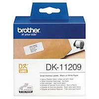 Etiquette d expédition Brother DK 11209 - 29 x 62 mm - blanche - rouleau de 800