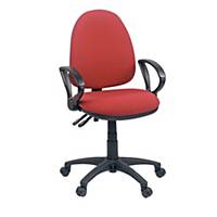 Origin High Back Operators Chair With Arms - Red