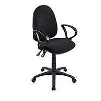 Origin High Back Operators Chair With Arms - Black