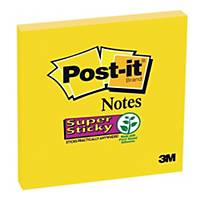 Post-It Super Sticky Notes Ultra Yellow 76X76mm 12 Pad Pack (90 Sheets Per PAD)