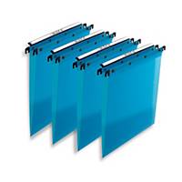Elba Translucent Blue A4 PP Suspension Files V Base - Box of 10