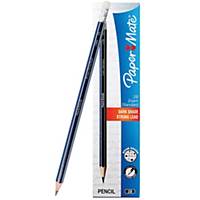PAPERMATE WOODEN EXAM STANDARD PENCIL 2B - BOX OF 12