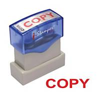 I-STAMPER C01A Self Inking Stamp   COPY   English Language - Red