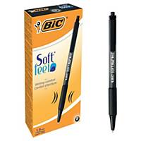 Bic Soft Feel Clear retractable ballpoint pen medium black