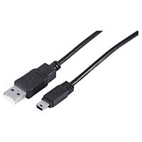 Câble USB 2.0 - type A - mâle/mini - 1,5 m