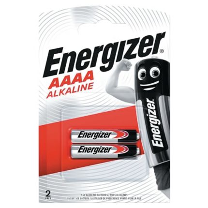 Energizer AAAA Battery 1.5V Alkaline AAAA Battery (2 Pack) E96