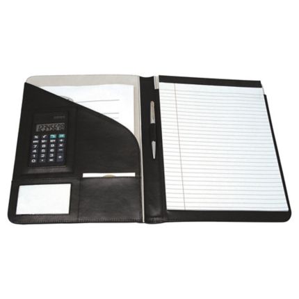 ST Monolith HM29250 Schreibmappe Konferenzmappe Leder A4 mit TaschenrechnerNEU 