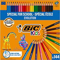 BIC Kids Evolution ECOlutions Colouring Pencils - Assorted, Classpack of 144