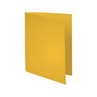 Exacompta Foldyne folders cardboard 180g yellow - pack of 100