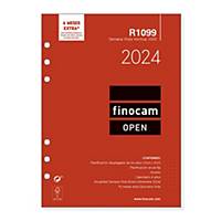 Recambio Finocam Open 1000 - semana vista - 155 x 215 mm - castellano