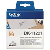 Brother DK11201 adresetiketten op rol voor labelprinter, wit, per 400 etiketten