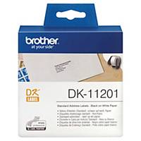 Etiquette d expédition Brother DK-11201 - 29 x 90 mm - blanche - rouleau de 400